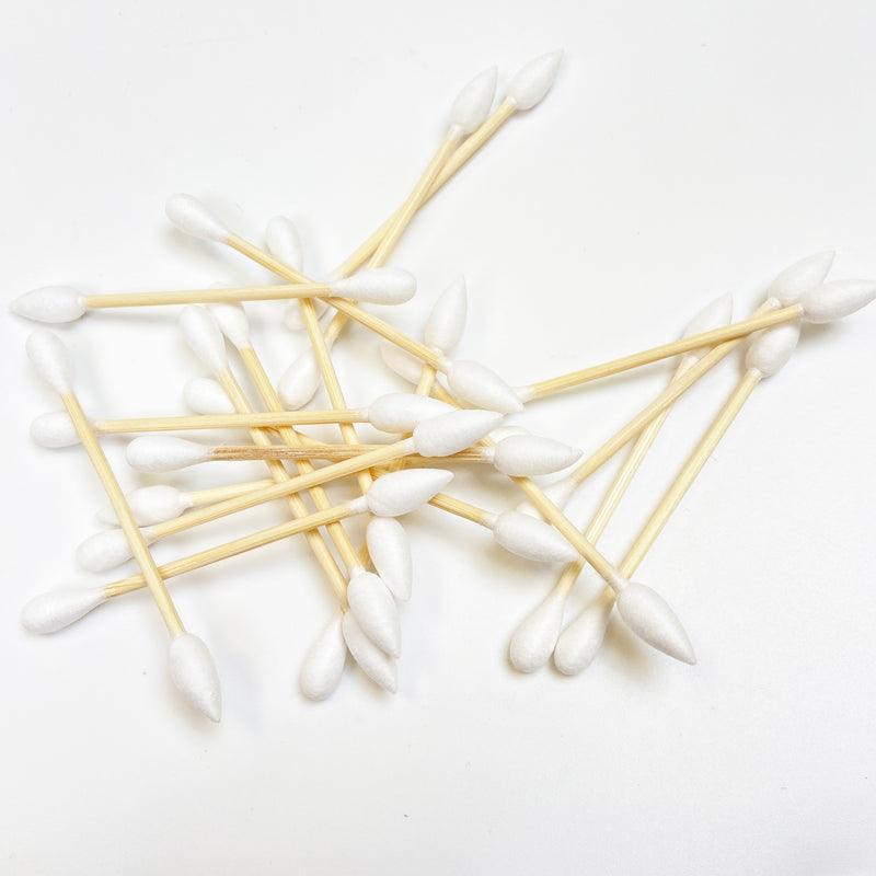 Crud Bud Dual Tip Cotton and Bamboo Swabs ~ Pointed Tip for Cleaning Dab Wax and Oils from Quartz Bangers and Glass Herb Bowls