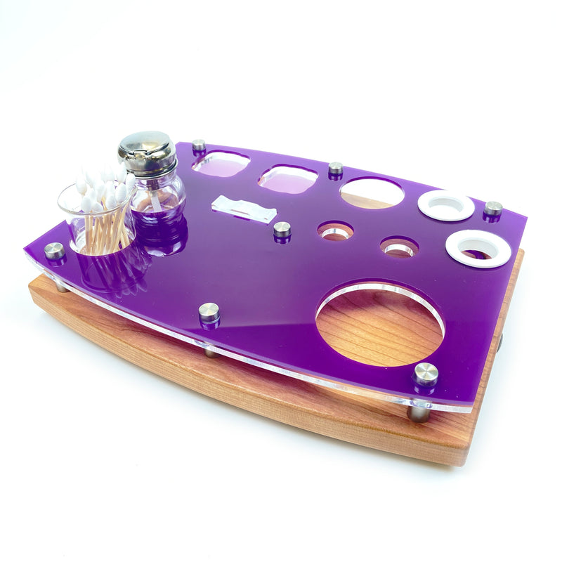 The Get Lit Dr. Dabber Boost EVO LED Enhanced Super Rig Station in Purple