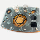 Freeze Pipe Stand and Smoke Session Organizer Tray with Accessories