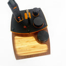 Venty by Storz & Bickel ~ Smoke Session Organizer Tray with Prep Area, Grinder, Storage Jar, Ash Can, Resin Brush Handle and Bamboo Base