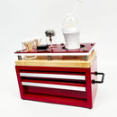 E-BOX Mini Steel Tool Chest Dr. Dabber Boost EVO Dab Station With 2 Drawers, Metal Tool Box in Multiple Colors and Three Styles