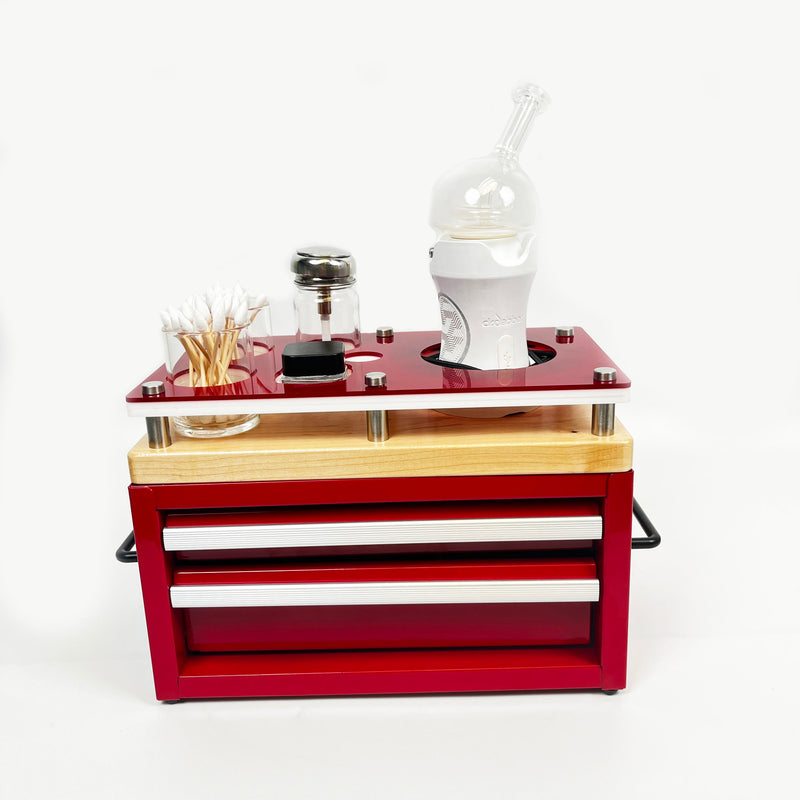 E-BOX Mini Steel Tool Chest Dr. Dabber Boost EVO Dab Station With 2 Dr E-BOX Mini Steel Tool Chest Dr. Dabber Boost EVO Dab Station With 2 Dr