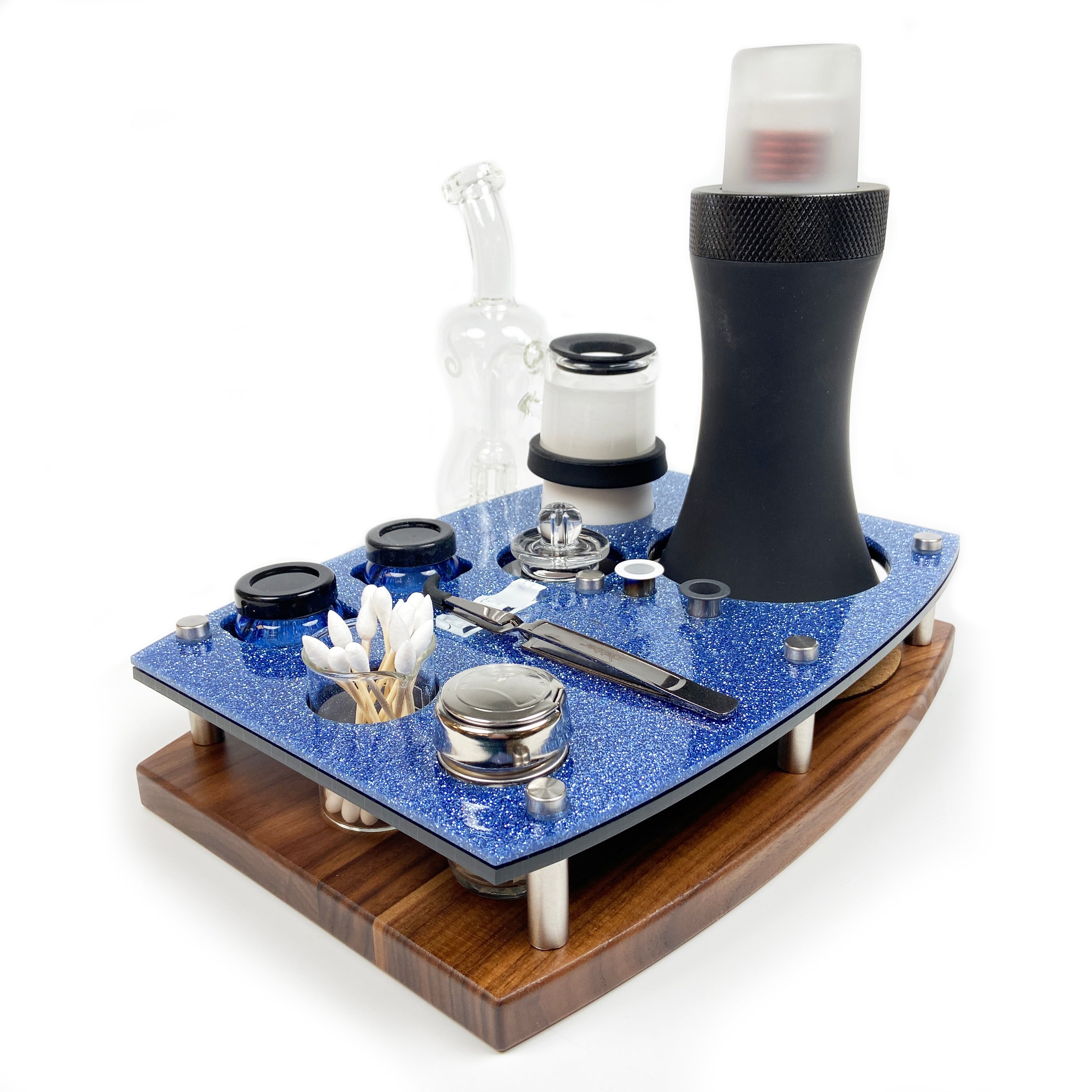Dr. Dabber Switch Rig Station Dab Session Organizer ~ Galactic Blue Gl