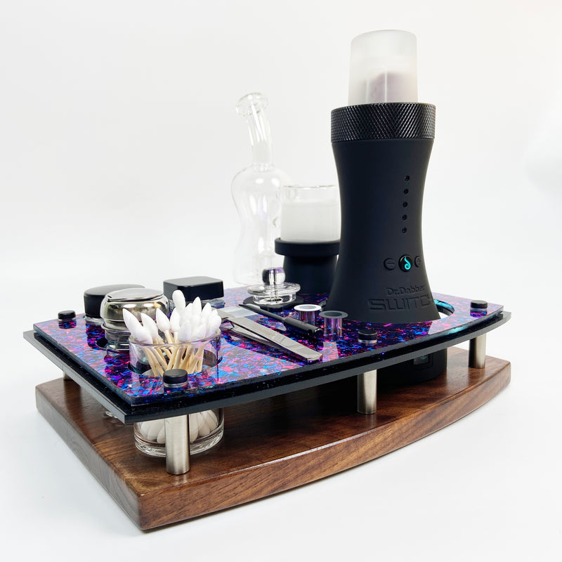 The Premium Dr. Dabber Switch Dab Station Rig Tray Vape Session Organizer