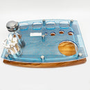 The Puffco Get Lit Programmable RGB LED Dab Rig Station Tray for Peak or Pro and Hot Knife