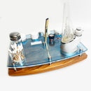 The Puffco Get Lit Programmable RGB LED Dab Rig Station Tray for Peak or Pro and Hot Knife