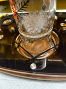 Freeze Pipe LED "Light Glow" Rig Station Tray Session Organizer Stores Glass Safely