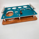 Dr. Dabber SWITCH 2 Holder, Rig Station Dab Session Organizer ~ Dab Vaporizer Stand, Glass ISO Pump Dispenser, Swab Jars, Size: 12X9"