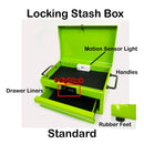 EBOX Locking Mini Tool Box Metal Stash Box With a Storage Drawer and Combination Lock in Several Styles and Colors