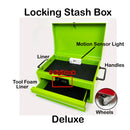 EBOX Locking Mini Tool Box Metal Stash Box With a Storage Drawer and Combination Lock in Several Styles and Colors