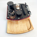 Hitoki Trident Laser Bong Smoke Session Organizer Herb Prep Tray Combo