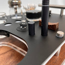 Dr. Dabber SWITCH 2 Holder, Rig Station Dab Session Organizer ~ Dab Vaporizer Stand, Glass ISO Pump Dispenser, Swab Jars, Size: 12X9"
