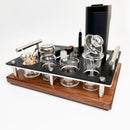 Dr. Dabber SWITCH 2 Holder, Rig Station Dab Session Organizer ~ Dab Vaporizer Stand, Glass ISO Pump Dispenser, Swab Jars, Size: 12X9"