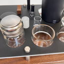 Dr. Dabber SWITCH 2 Holder, Rig Station Dab Session Organizer ~ Dab Vaporizer Stand, Glass ISO Pump Dispenser, Swab Jars, Size: 12X9"
