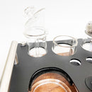 Dr. Dabber SWITCH 2 Holder, Rig Station Dab Session Organizer ~ Dab Vaporizer Stand, Glass ISO Pump Dispenser, Swab Jars, Size: 12X9"