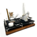 Puffco Pro Serving Tray with INNOVA Glass ISO Station, Carrying Handles and Slot for Charging Base