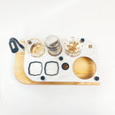 USB Port Puffco Peak or Pro Dab Tray Rig Station with LED Light, ISO Dispenser Pump and Swab Jars