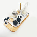 USB Port Puffco Peak or Pro Dab Tray Rig Station with LED Light, ISO Dispenser Pump and Swab Jars