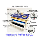 E-BOX Mini Steel Tool Chest Puffco Dab Station With 2 Drawers, Metal Tool Box in Multiple Colors and Three Styles