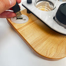 USB Port Puffco Peak or Pro Dab Tray Rig Station with LED Light, ISO Dispenser Pump and Swab Jars