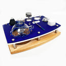 Puffco Ripple Safety Tray with Cleaning Accessories, ISO Dispenser and Swab Jars, Featuring Our Bungee Net Glass Bong Holder