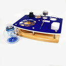 Puffco Ripple Safety Tray with Cleaning Accessories, ISO Dispenser and Swab Jars, Featuring Our Bungee Net Glass Bong Holder