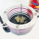 Wakit Grinder Stand for Wakit (TM) Ball and Chain Kitchen Grinder ~ Acrylic with Mini Broom