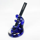 Handmade Glass Swirl Stand for Dr Dabber Drop in Three Bright Colors, Cobalt Blue, Turquoise, and Purple (Copy)