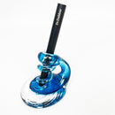 Handmade Glass Swirl Stand for Dr Dabber Drop in Three Bright Colors, Cobalt Blue, Turquoise, and Purple (Copy)