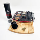 Hitoki Trident Laser Bong Smoke Session Organizer Herb Prep Tray Combo