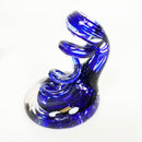 Handmade Glass Swirl Stand for Dr Dabber Drop in Three Bright Colors, Cobalt Blue, Turquoise, and Purple (Copy)
