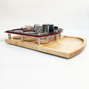 Hitoki Trident Laser Bong Smoke Session Organizer Herb Prep Tray Combo