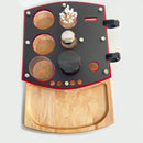 Hitoki Trident Laser Bong Smoke Session Organizer Herb Prep Tray Combo