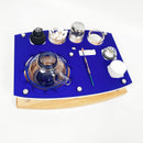 Puffco Ripple Safety Tray with Cleaning Accessories, ISO Dispenser and Swab Jars, Featuring Our Bungee Net Glass Bong Holder