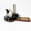 Chill Pipe Steel Bong Accessory Tray with Prep Area, Grinder and Hookah Tube Storage