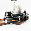 Chill Pipe Steel Bong Accessory Tray with Prep Area, Grinder and Hookah Tube Storage