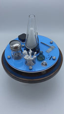 Puffco Peak or Pro Lazy Susan Style E-Trays Rig Station Organizer Round Dab Session Tray