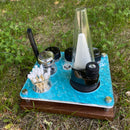 Mini Puffco "Wet Look" Dab Rig Station Organizer for Portable Cannabis Vaporizer and Hot Knife