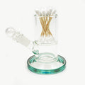 The Innova Basic is a heavy duty dual purpose ISO and swab station. The unique angled spout makes it easy to fill and to get your swabs into the fluid reservoir. Holds over 40 Q-Tips and lots of isopropyl alcohol. Shown with the teal base option.