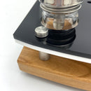 Concentrate Session Organizer and Dab Tool Holder with Silicone Easy-Clean Mat ~ by E-Trays ~ 15X6" Hardwood Base