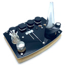 E-Trays Matte Black Dab Rig Station Organizer for Puffco Brand Peak or Pro Portable Cannabis Vaporizer