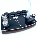 E-Trays Matte Black Dab Rig Station Organizer for Puffco Brand Peak or Pro Portable Cannabis Vaporizer