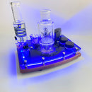 Freeze Pipe LED "Light Glow" Rig Station Tray Session Organizer Stores Glass Safely