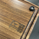 Concentrate Session Organizer and Dab Tool Holder with Silicone Easy-Clean Mat ~ by E-Trays ~ 15X6" Hardwood Base