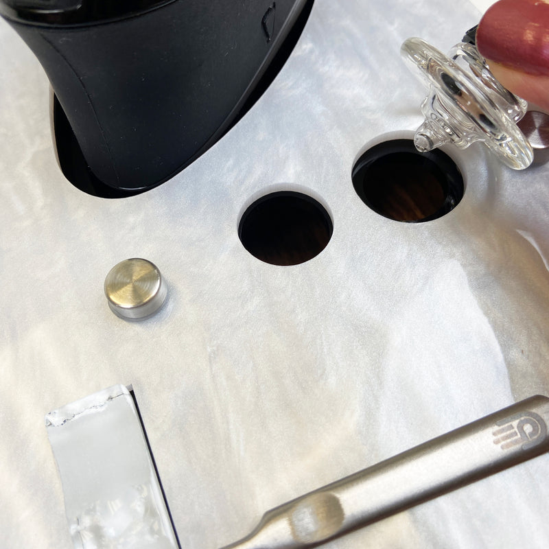 High 5 Duo Wax Vaporizer Dab Rig Station and Cleaning Organizer
