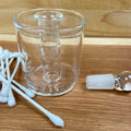 Elegant Art Glass ISO/Swab Combination Holders Dab Rig Vape Cleaning Accessory