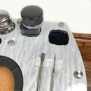 E-Trays Large Combo Dab Banger Station and  Herb Rolling Tray  Unit ~ Fits Water Pipes with 2.75" - 4" Diameter Base