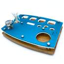 E-Trays Frosted Berry Dab Rig Station Organizer for Puffco Brand Peak or Pro Portable Cannabis Vaporizer ~ Stainless / Glass ISO Pump, Swab Vase