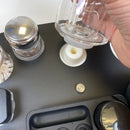 dabx go glass dock on MCG rig tray