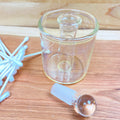 Elegant Art Glass ISO/Swab Combination Holders Dab Rig Vape Cleaning Accessory